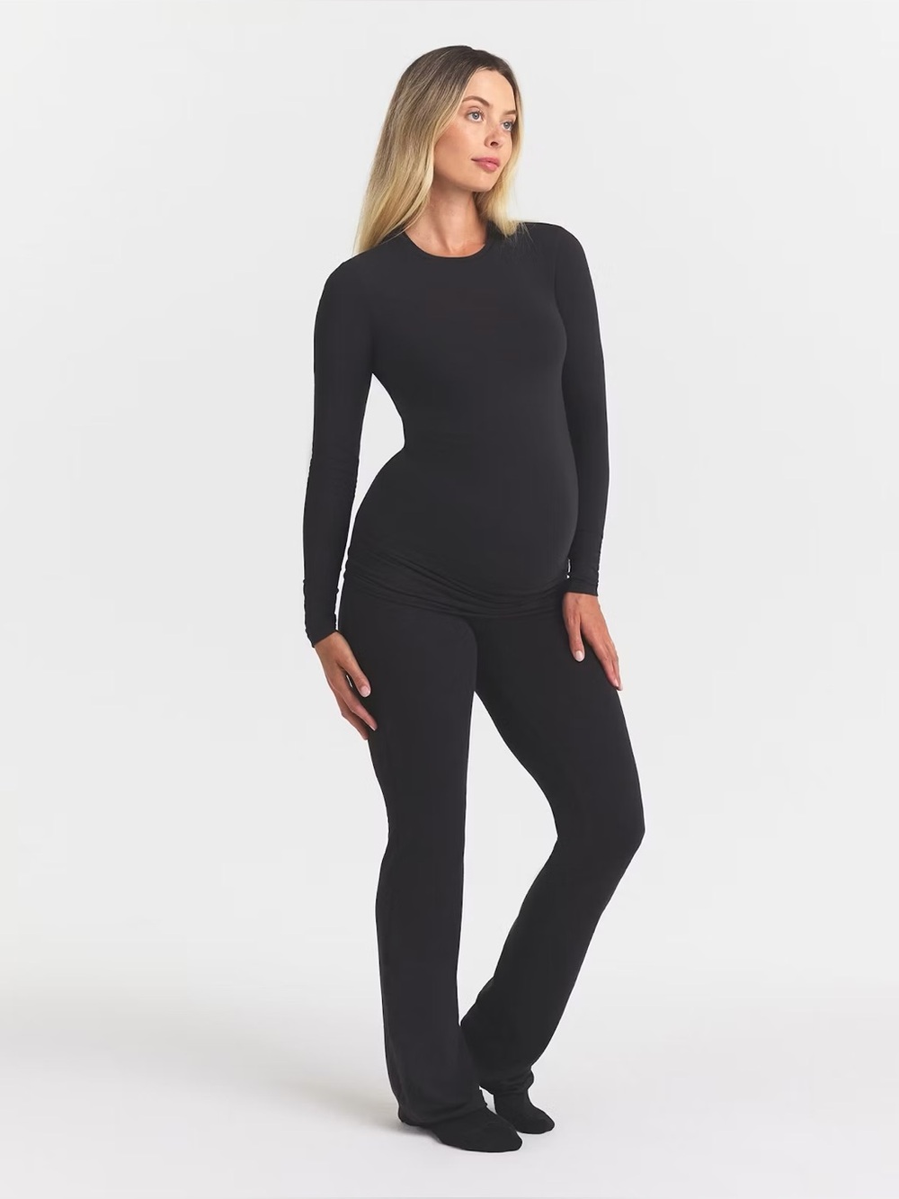 Skims maternity fold over pant (set of 2)